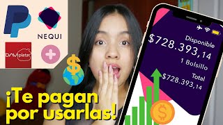 Cómo GANAR DINERO con estas 6 APPS totalmente GRATISPagos por nequi daviplata paypal EN 2022 [upl. by Uta]