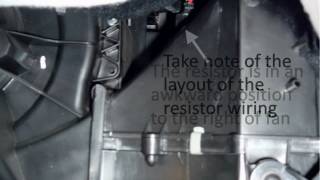 Replace VW Polo Heater Fan Ballast Resistor [upl. by Nnylannej]