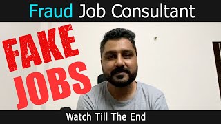 Fraud Job Consultant  Awareness video  Rohit R Gaba [upl. by Yddet]