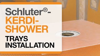 How to install Schluter®KERDISHOWER Trays [upl. by Treulich380]