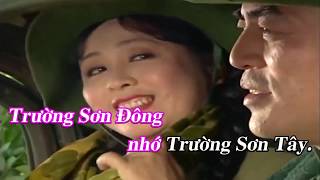 Trường Sơn Đông Trường Sơn Tây Karaoke  Thu Hiền Trung Đức  Beat Xưa Chuẩn [upl. by Niwroc]