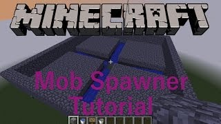 Minecraft Mob Spawner Tutorial  How To Make A Mob Spawner Farm [upl. by Oelak]