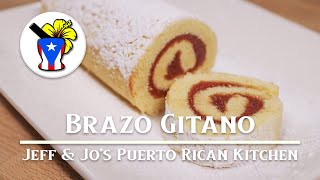 How to make Brazo Gitano de Guayaba  Guava Spanish Roll Cake  Easy Puerto Rican Recipe [upl. by Helbonnah442]