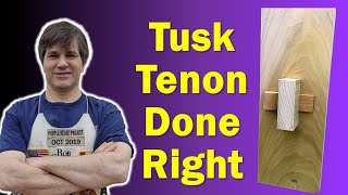 Mortise and Tenon Joint  Tusk Tenon [upl. by Charline]