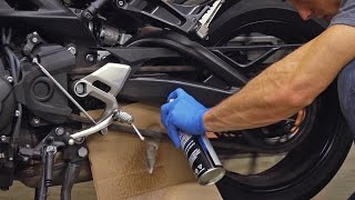 How To Lubricate Your Motorcycle Chain  MC Garage [upl. by Asum]