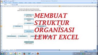 Cara Membuat Struktur Organisasi di Excel  Mudah dan Cepat [upl. by Maure]