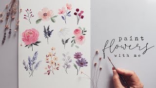 Every Watercolor Flower Youll Ever Need [upl. by Talanta648]