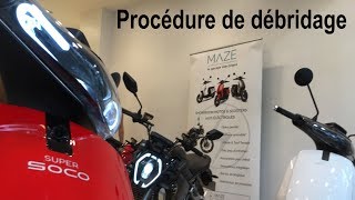 TUTO  Débridage Super Soco scooters et motos électriques [upl. by Fanny]