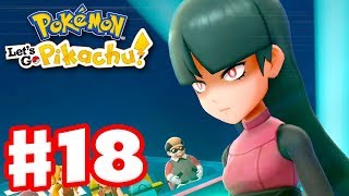 Gym Leader Sabrina  Pokemon Lets Go Pikachu and Eevee  Gameplay Walkthrough Part 18 [upl. by Bernetta]