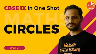 Circles in One Shot  CBSE Class 9 Maths Chapter 10  NCERT Solutions  Vedantu 9 and 10 English [upl. by Elehcar]