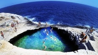 GIOLA is Worlds Best Natural Swimming Pool 🇬🇷 Thassos island Greece [upl. by Edythe889]