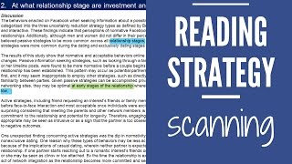 Reading Strategy Scanning [upl. by Iv]