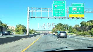 Drive from Timonium MD Follow I695 I70 US29 amp MD200 to RIO Lakefront Gaithersburg Maryland [upl. by Ariaet]