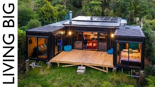 OffGrid Living in a 5x 20ft Shipping Container Home [upl. by Ki]