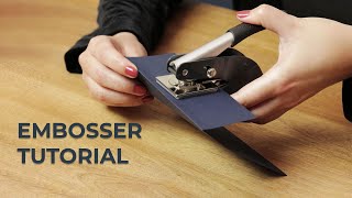 Custom Embosser Tutorial [upl. by Currier]