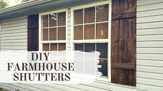 DIY Farmhouse Shutters [upl. by Lose]