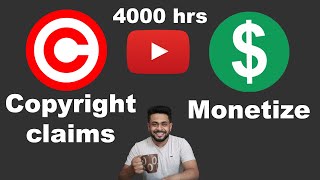 Does copyright claim affect YouTube channel monetization Hindi [upl. by Rodavlas]