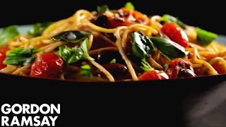 Pasta with Tomato Anchovy amp Chilli  Gordon Ramsay [upl. by Ulberto]