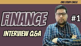 Finance Interview Questions And Answers  Part 1 [upl. by Aneleairam]