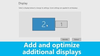 Windows 10 How to add and optimize additional displays [upl. by Alane63]