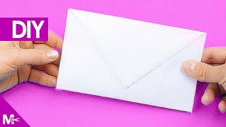 ► Como hacer un SOBRE CARTA de Papel en 5 MINUTOS 💌 [upl. by Llenra]