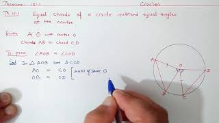 Chapter10 Theorem 101  Circles  Ncert Maths Class 9  Cbse [upl. by Philender]