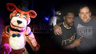 I FREAKING MET SCOTT CAWTHON  REAL LIFE FREDDY FAZBEARS PIZZA ATTRACTION Fright Dome [upl. by Mutua]