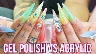 Jelly Nail Techniques  Gel Polish vs Acrylic [upl. by Rianna]