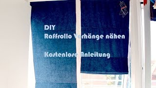 DIY Dachfenster Vorhang  Rollo  Raffrollo nähen – Kostenloses Schnittmuster [upl. by Elsinore]