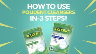 How to Clean your dentures with Polident [upl. by Kier758]