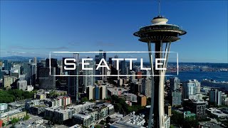 Seattle Washington  4K Drone Footage [upl. by Anyal]