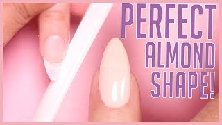 How to Shape an Almond Nail  Shaping Tutorial [upl. by Eugine]