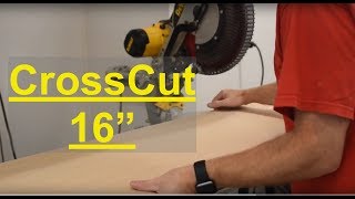 How to Cross Cut up to 16quot Boards on DeWalt DWS780 Miter Saw [upl. by Hanauq]