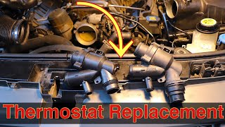 How to Replace Thermostat on Range Rover Sport  FIX Overheating on Land Rover [upl. by Rossner]