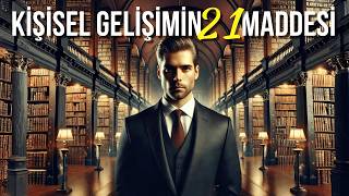 KİŞİSEL GELİŞİM 21 MADDEDE NASIL OLUR  Kişisel Gelişim Videoları [upl. by Nylave]