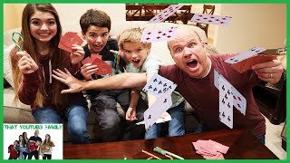 Candy Cane Spoons Family Game Night  That YouTub3 Family I Family Channel [upl. by Neelsaj708]