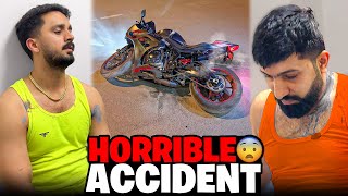 Our Horrible Accident on Heavy Bike😭Marty Marty bach gaye🤕 [upl. by Roseann]