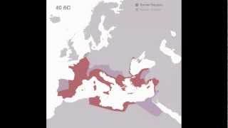 Animated History of the Roman Empire 510 BC  1453 AD [upl. by Akemrehs]