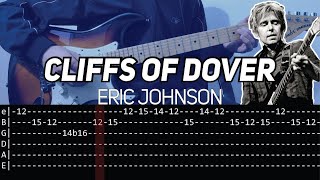 Eric Johnson  Cliffs of Dover intro Guitar lesson with TAB [upl. by Yesteb195]