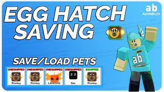 Pet Saving  Roblox Egg Hatching System Part 3 [upl. by Oilisab155]