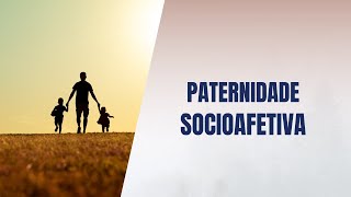 Paternidade socioafetiva [upl. by Yrrem]