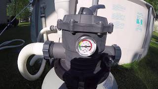 Complete Backwash and Rinse Tutorial for Intex Sand Filter [upl. by Tad]