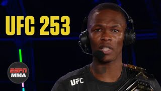 Israel Adesanya recaps win vs Paulo Costa  UFC 253 Post Show  ESPN MMA [upl. by Parthena608]