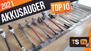 AKKU STAUBSAUGER TEST 2021  TOP 10 Akkusauger ► 45 Geräte im Test [upl. by Odrude]