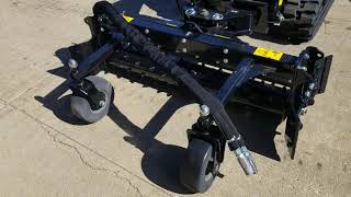 Mini Skidsteer Power Rake VS Harley Rake [upl. by Jodoin]