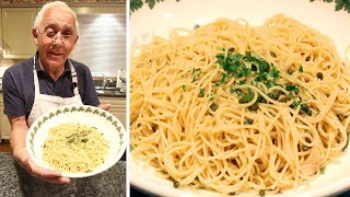 Spaghetti Aglio e Olio and Anchovies Recipe [upl. by Nikolos]