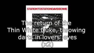 Station to Station  David Bowie  Lyrics [upl. by Val]