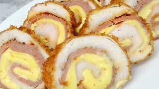 Chicken Cordon Bleu with White Sauce [upl. by Conney673]