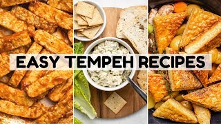 Easy  Yummy Tempeh Recipes Vegan [upl. by Euqinay]