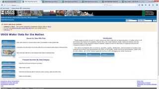 Download USGS Data For Hydrograph [upl. by Yntirb]
